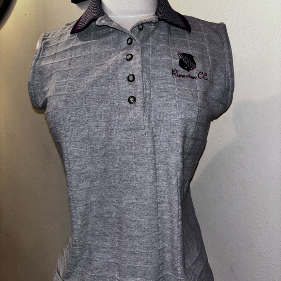 Vintage chic river view county club collard sweater vest size small - Picture 3 of 6